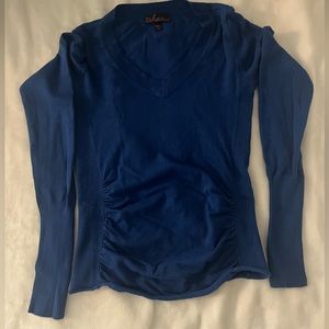 Blue takeout sweater